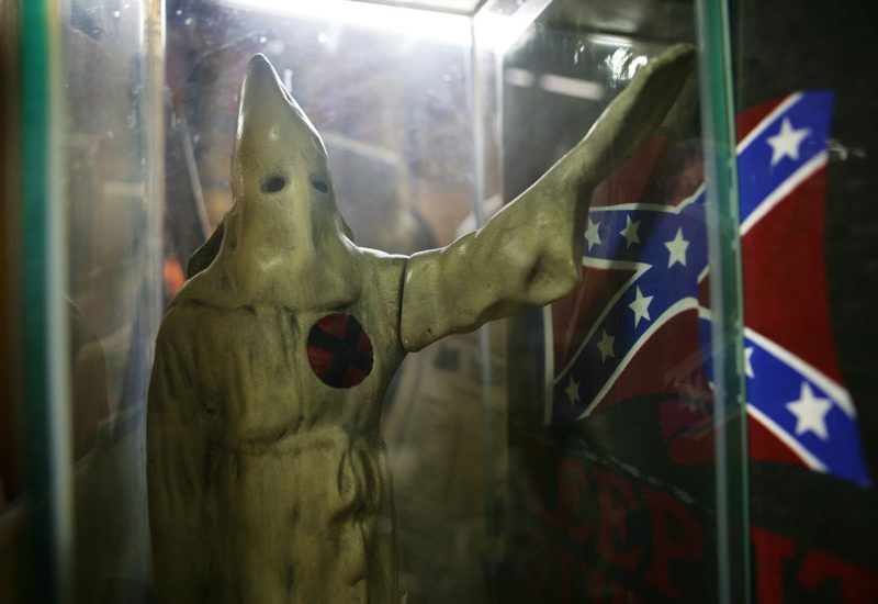 Confederate Battle Flag and the Klansman : Kennesaw : Georgia