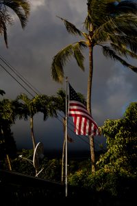Dawn Flag : Waimanalo District : Oahu Hawaii
