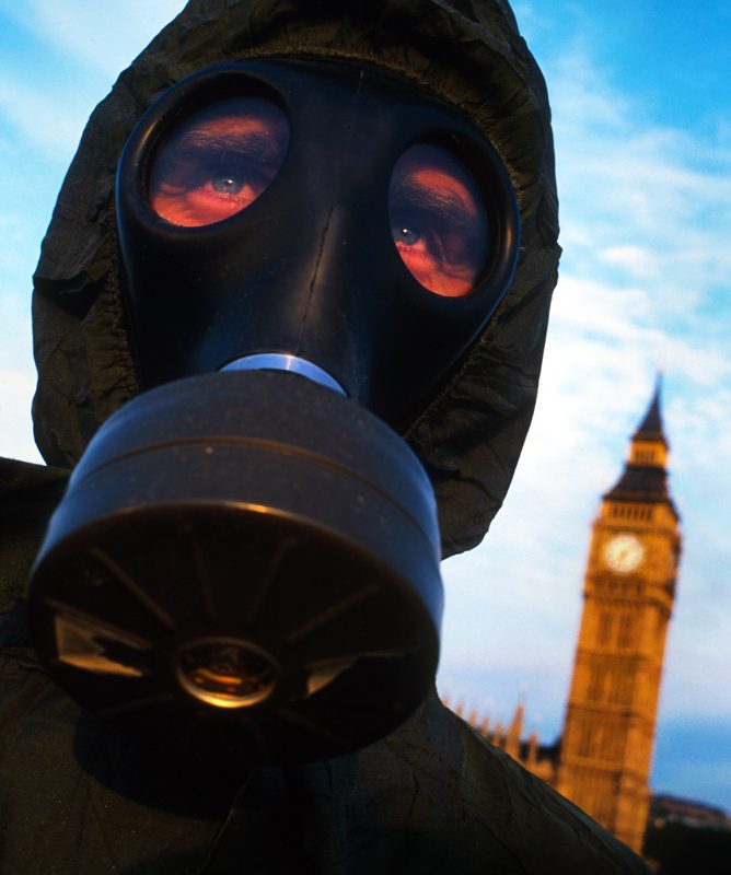 Chemical Attacks and British Politics : Westminster : London UK