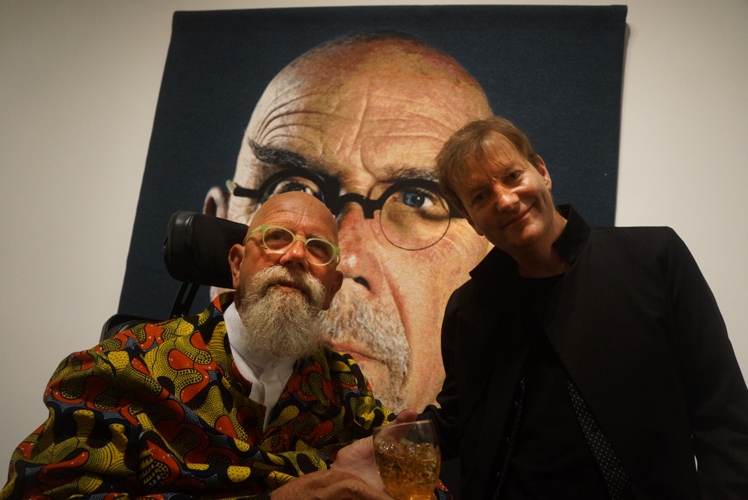 Jez Coulson and Chuck Close : Guild Hall : East Hampton NY : USA