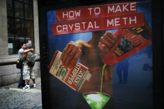 U.S Crystal Meth epidemic is being blamed for the increase in HIV cases amongst New Yorks gay community. Campaigners ask why Pseudoephedrine, a key ingredient, cannot be replaced in cold remedies by equally effective ingredients thus preventing the manufacture of crystal meth.Photographer Jez Coulson for Insight-Visual www.iv-photo.com