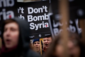 Dont Bomb Syria Demo : Whitehall : London