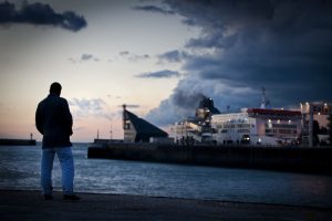 Salt Water; Sweat Tears and the Sea : The Port of Calais : France