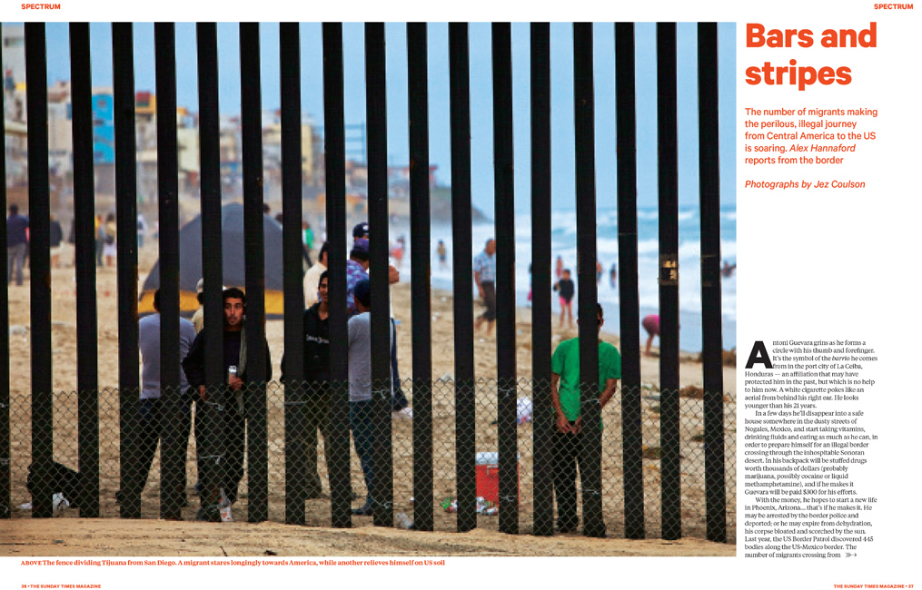 Bars and Stripes : US Border Story Sunday Times Magazine